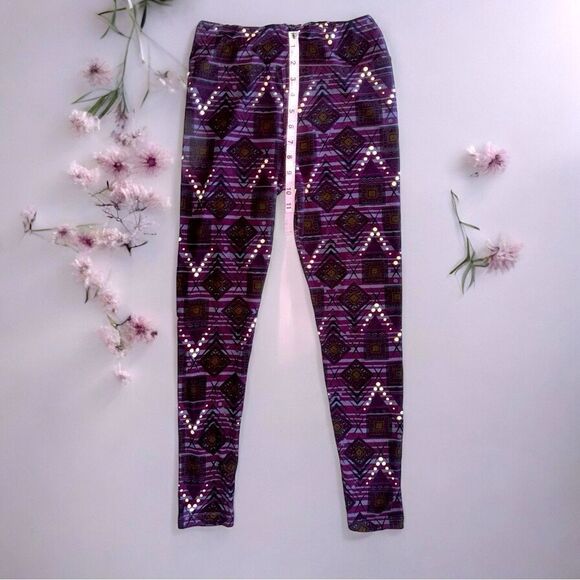 LuLaroe l Abstract l Leggings l OS l EUC - Picture 6 of 9